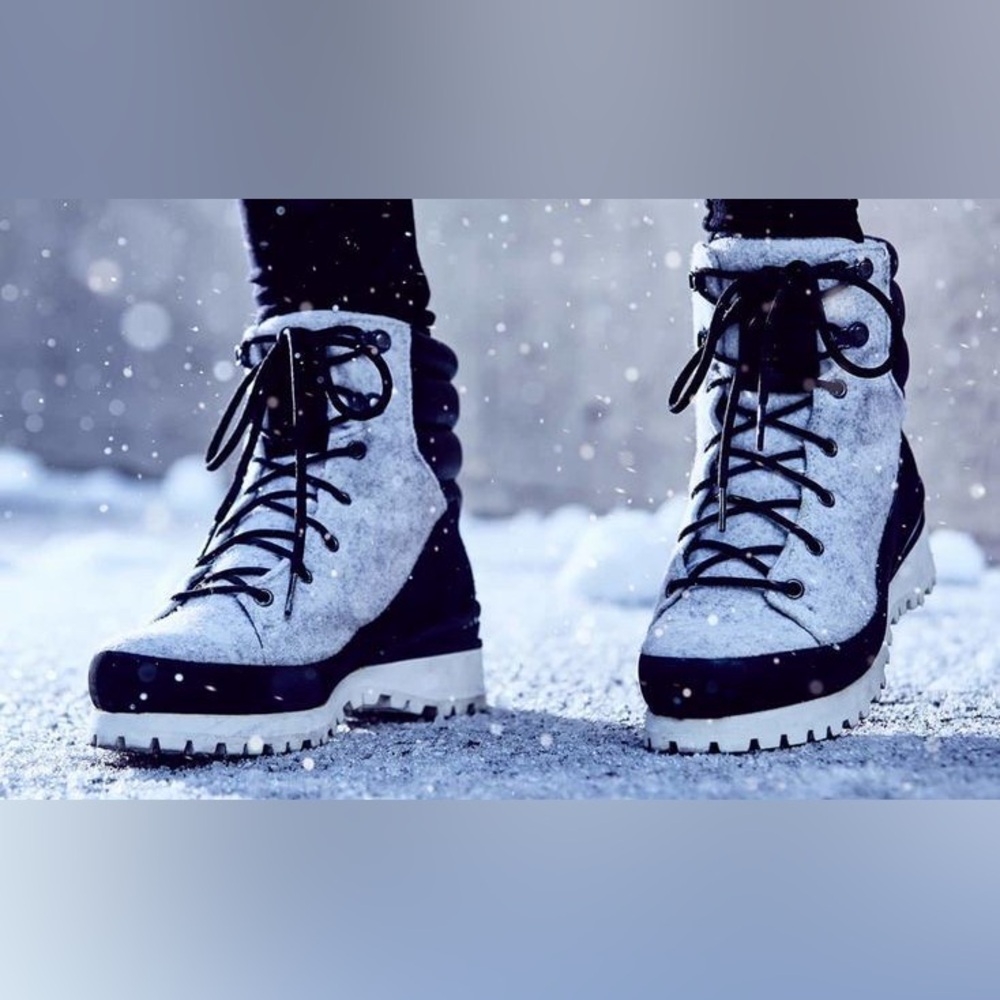 North face waterproof wool snowboots size 8 - Picture 2 of 5